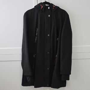 Stylish Black Women's Hooded Jacket